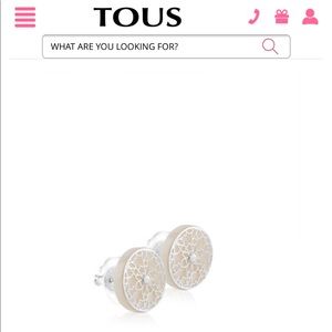 TOUS silver earrings with mother of pearl